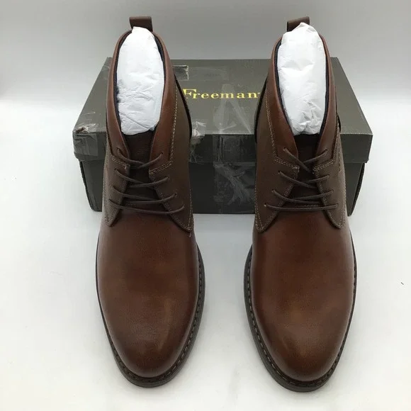 Freeman Brent Tan Leather Chukka Boots Mens Size 13 Wide F218001 NEW